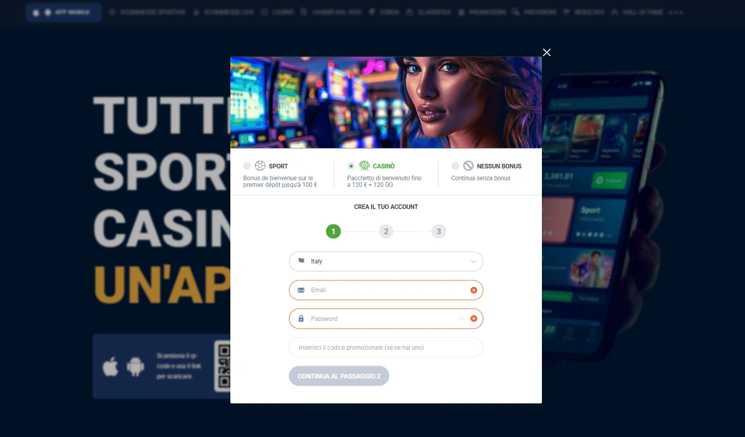 20bet login e registrazione per i nuovi giocatori